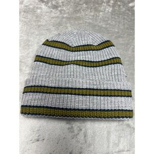Goodfellow & Co Mens Striped Knit Beanie Grey Olive  Blue Cuffed Watch Cap OS